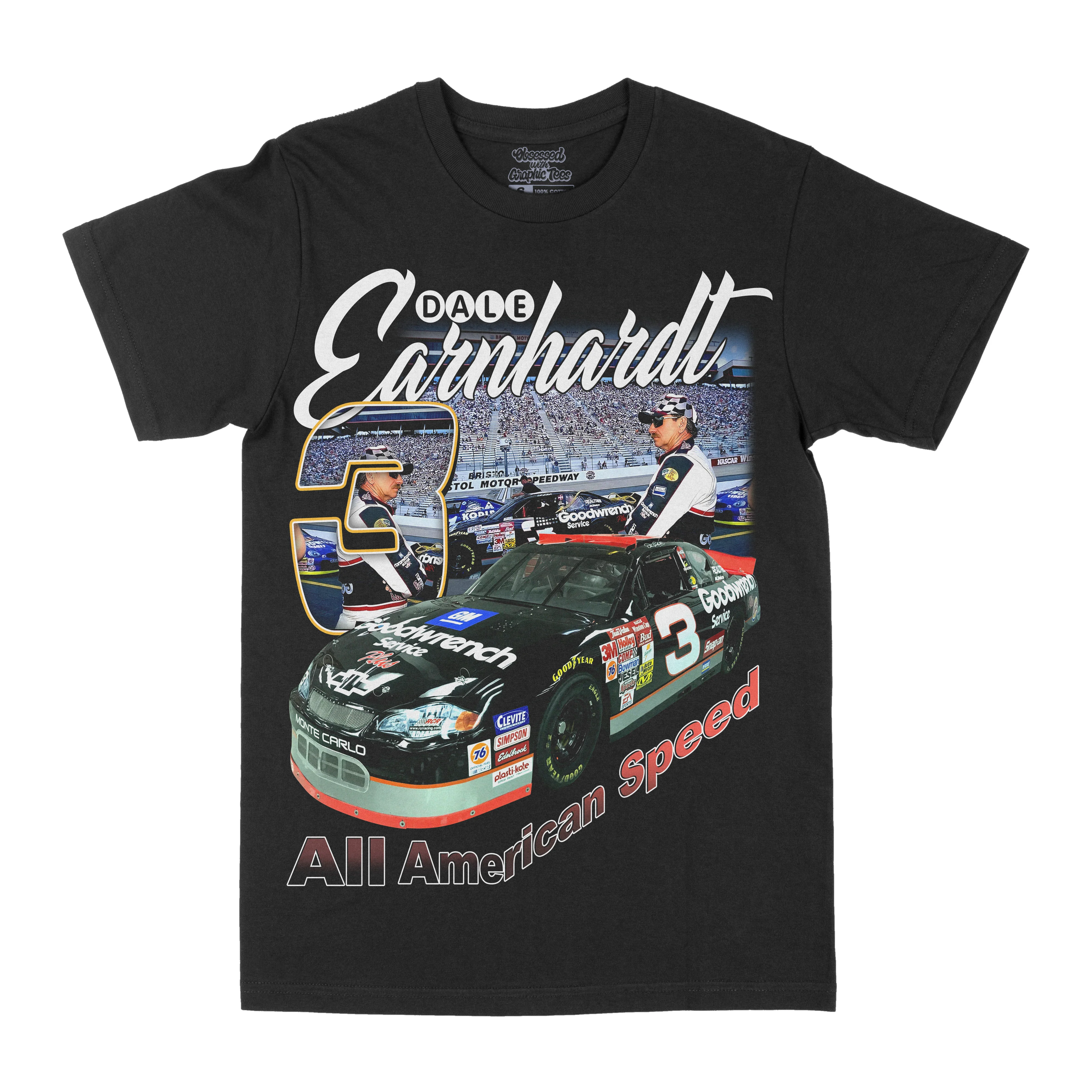 Dale Earnhardt 3 Graphic Tee - GraVintage