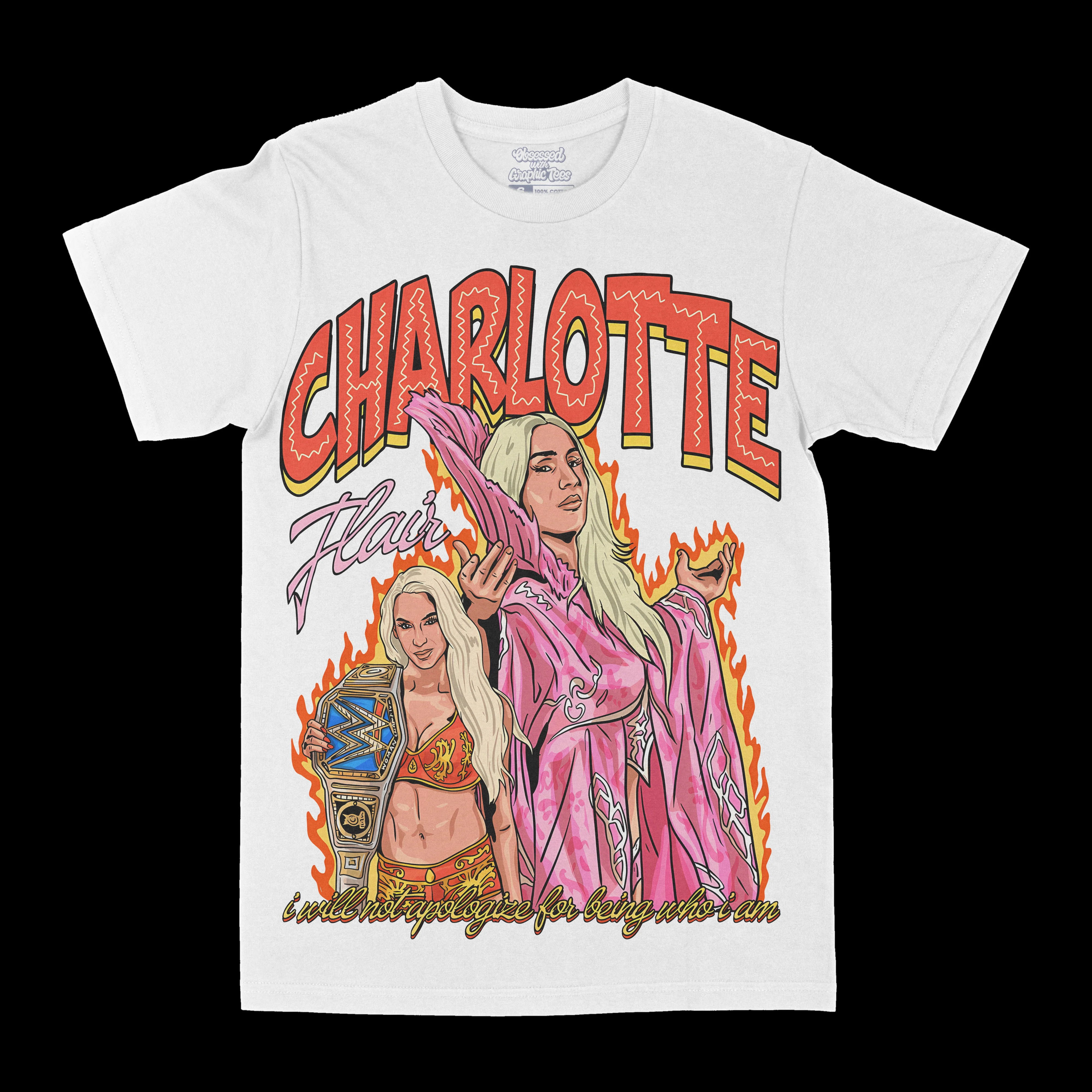 Charlotte Flair Who Am I Graphic Tee - GraVintage