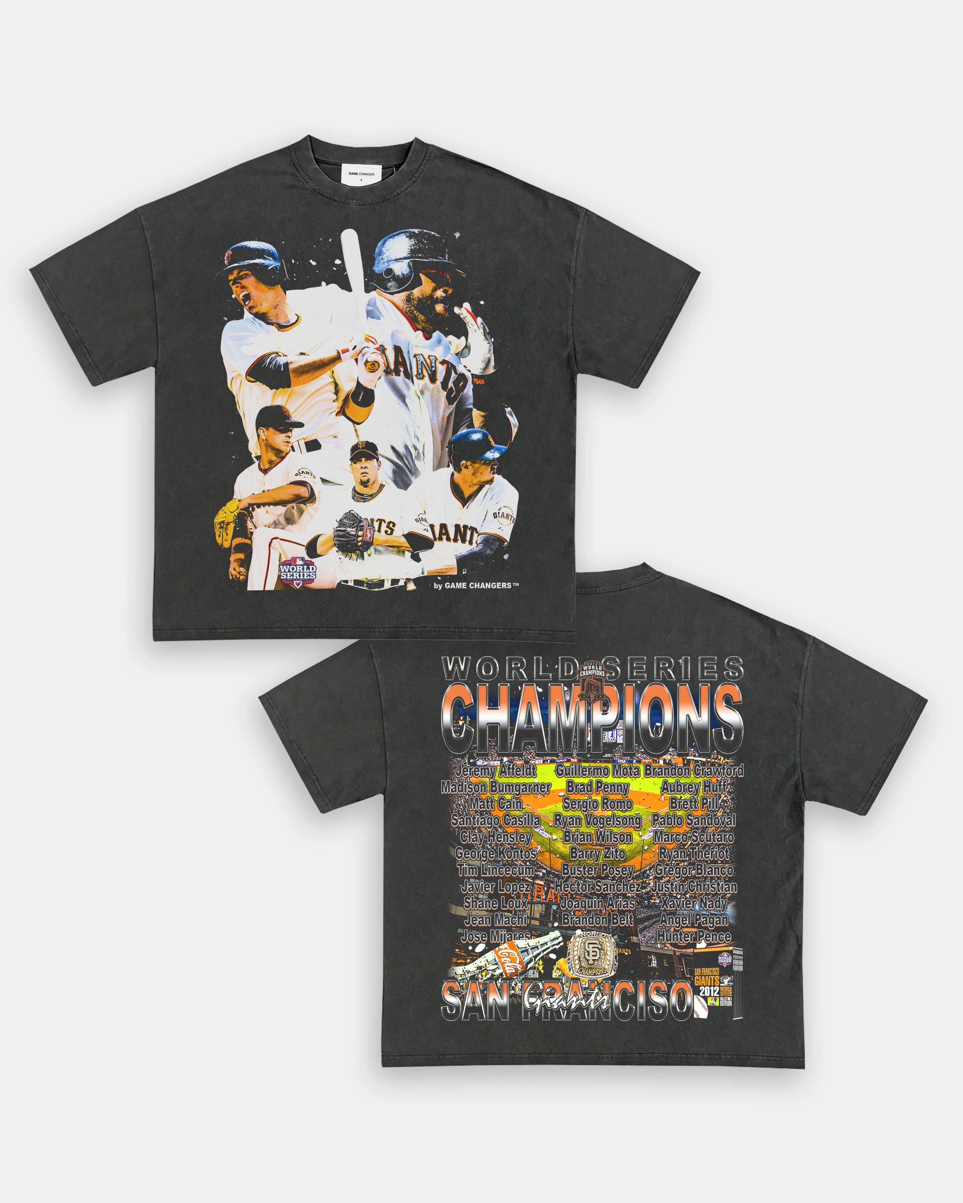 2012 WORLD SERIES CHAMPS - GIANTS TEE - [DS] - GraVintage