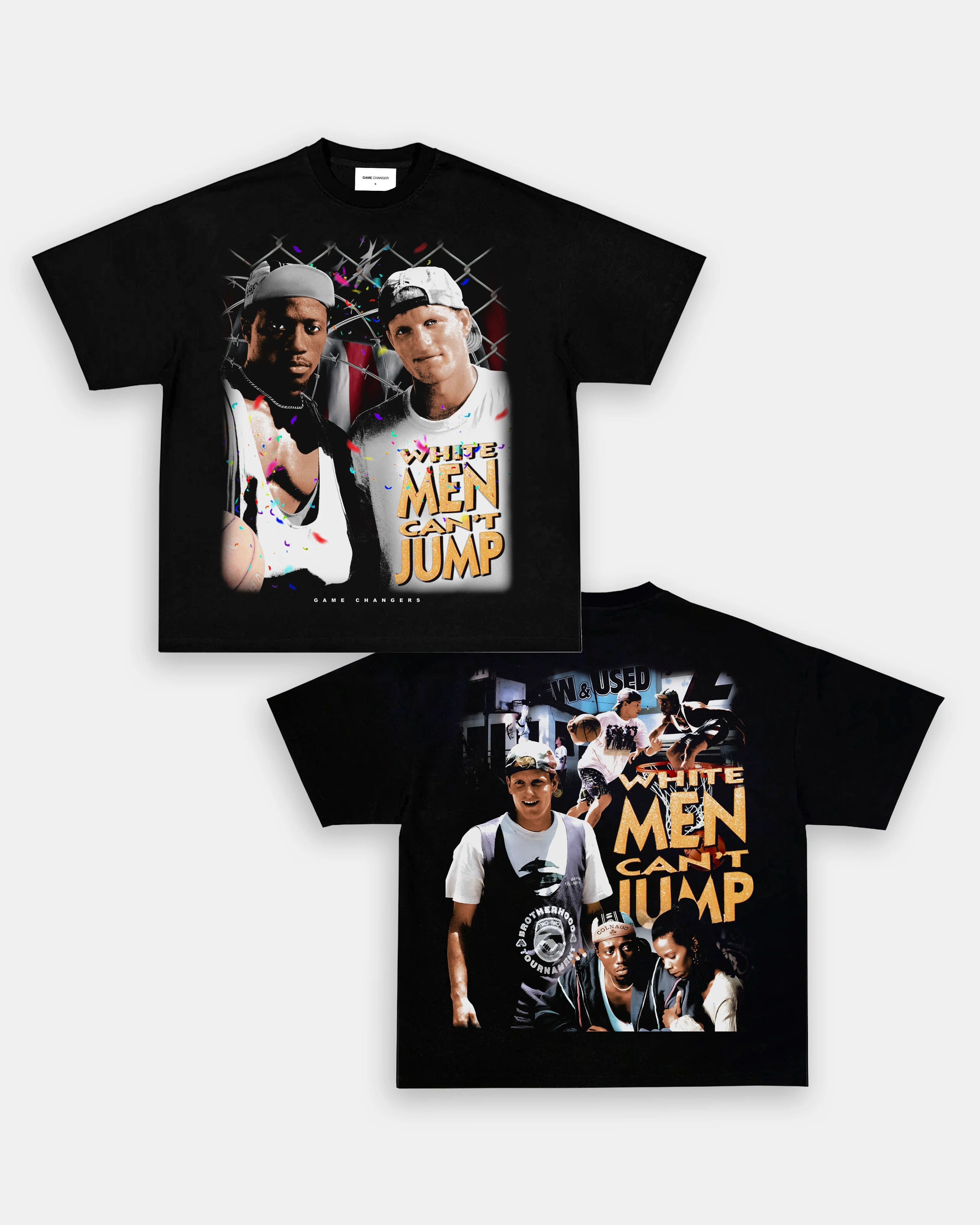 WHITE MEN CANT JUMP TEE - [DS] - GraVintage
