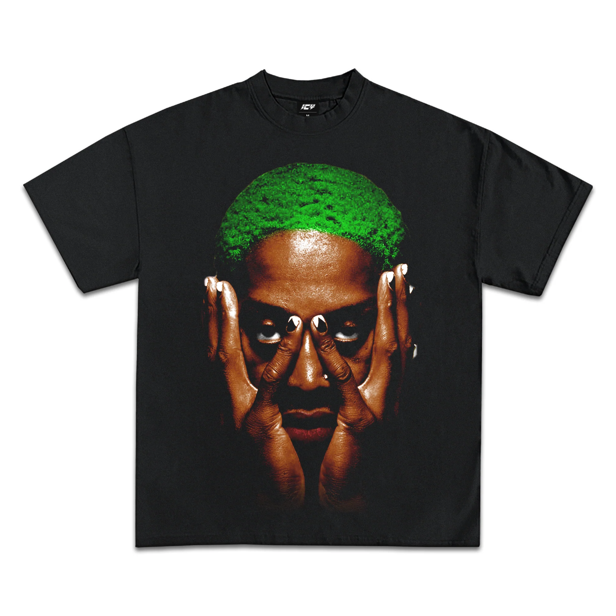 Best Dennis Rodman Jumbo Green Graphic Tee(GraVintage) - GraVintage