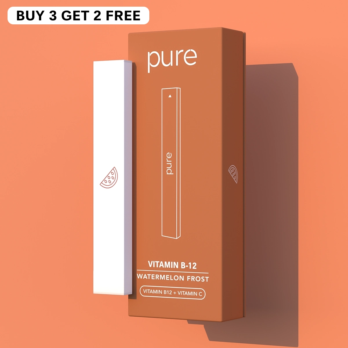 Vitamin B-12 Diffuser - Watermelon Frost - 400 Puffs - pure-diffuser