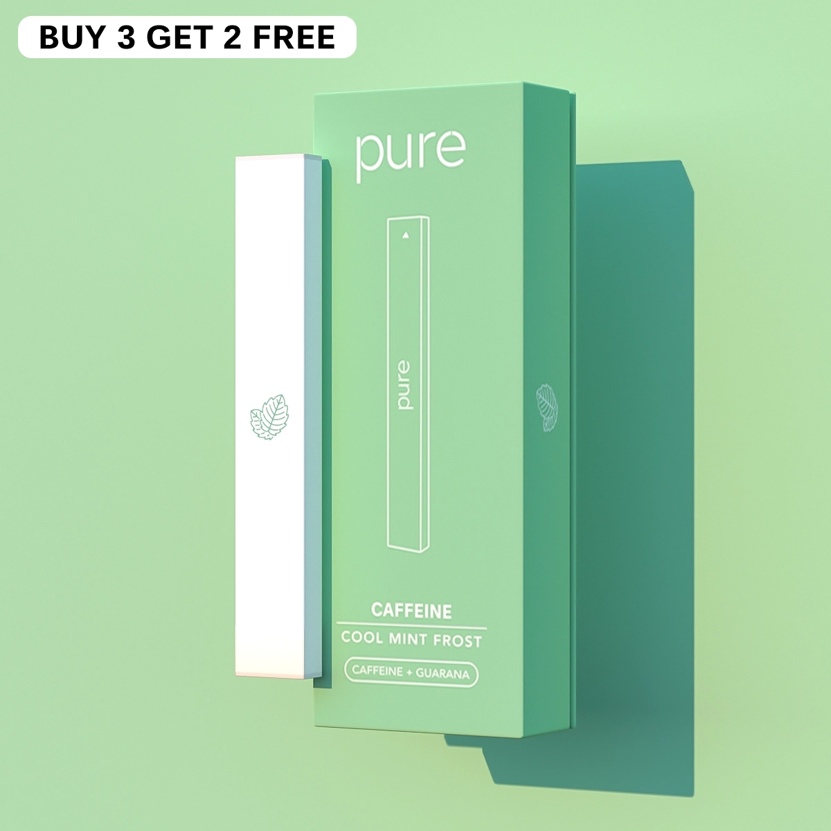 Caffeine Diffuser - Cool Mint Frost - 400 Puffs - pure-diffuser
