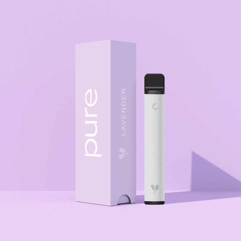 Pure Bar Melatonin Vape Lavender 600 Puffs Calm Sleep Aid