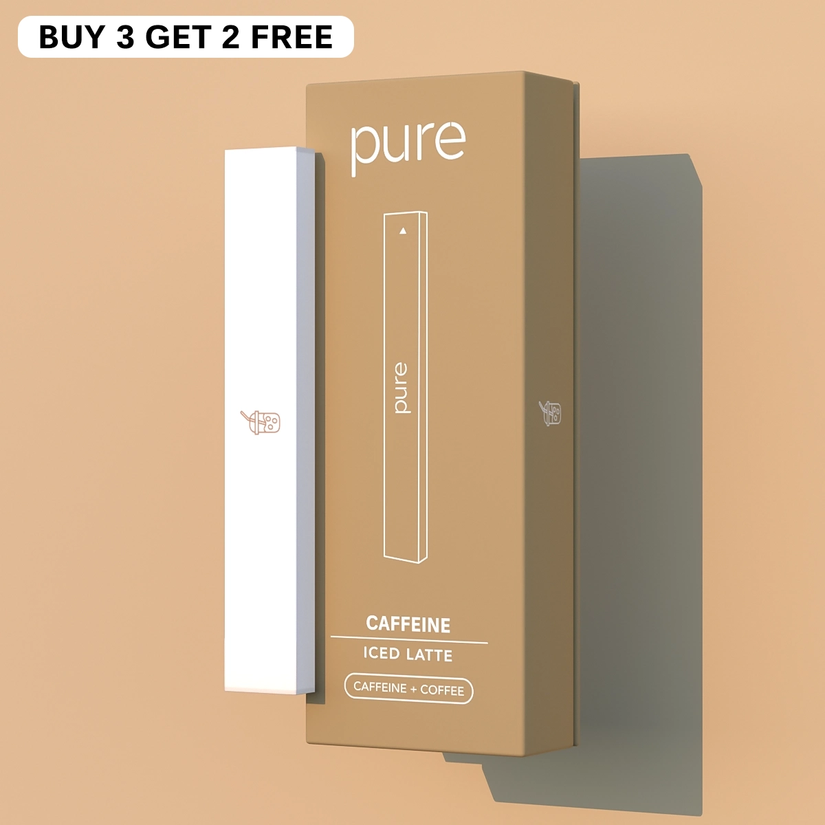 Caffeine Diffuser - Iced Latte - 400 Puffs - Pure Bar Vape Shop