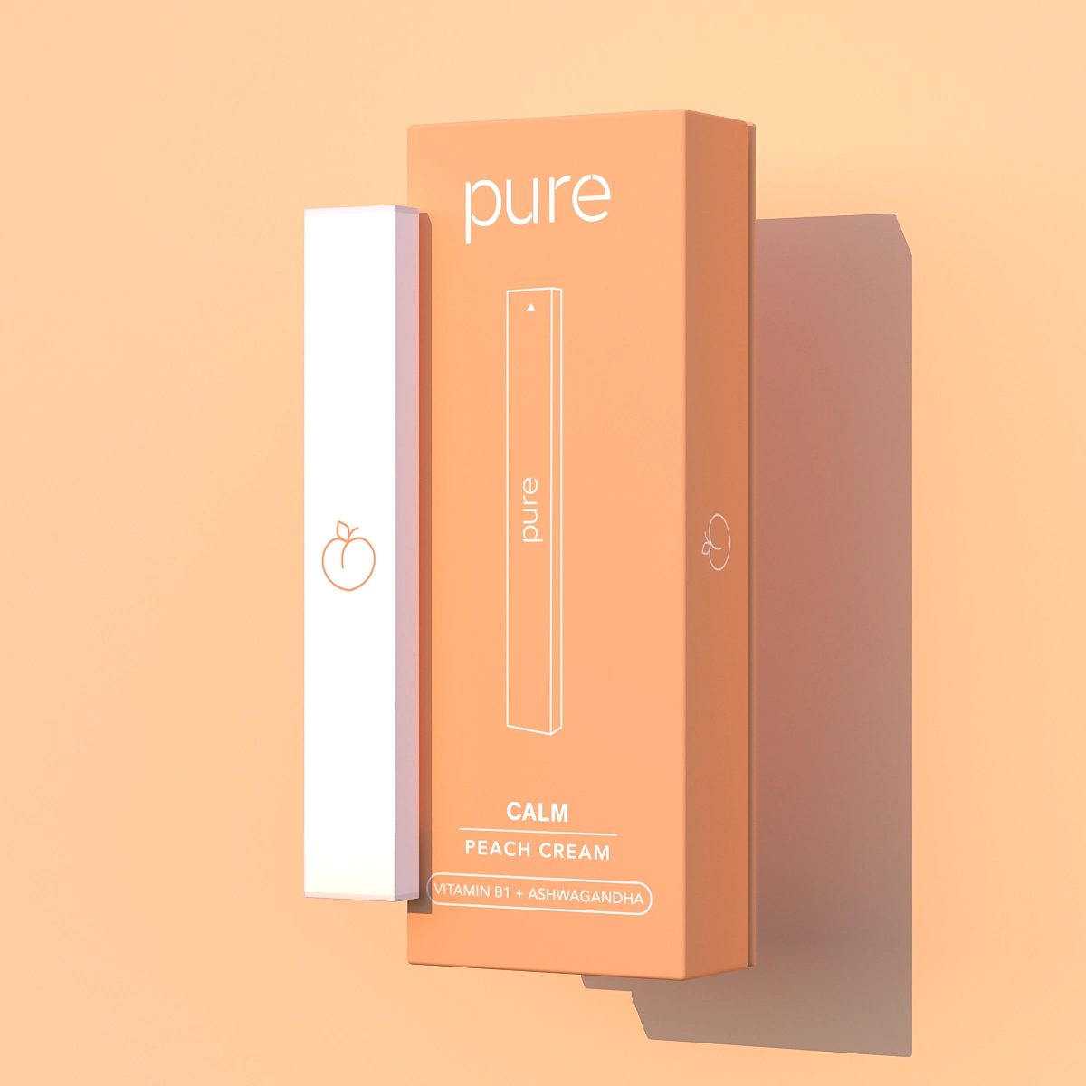 Calm Diffuser - Peach Cream - 400 Puffs - Pure Bar Vape Shop