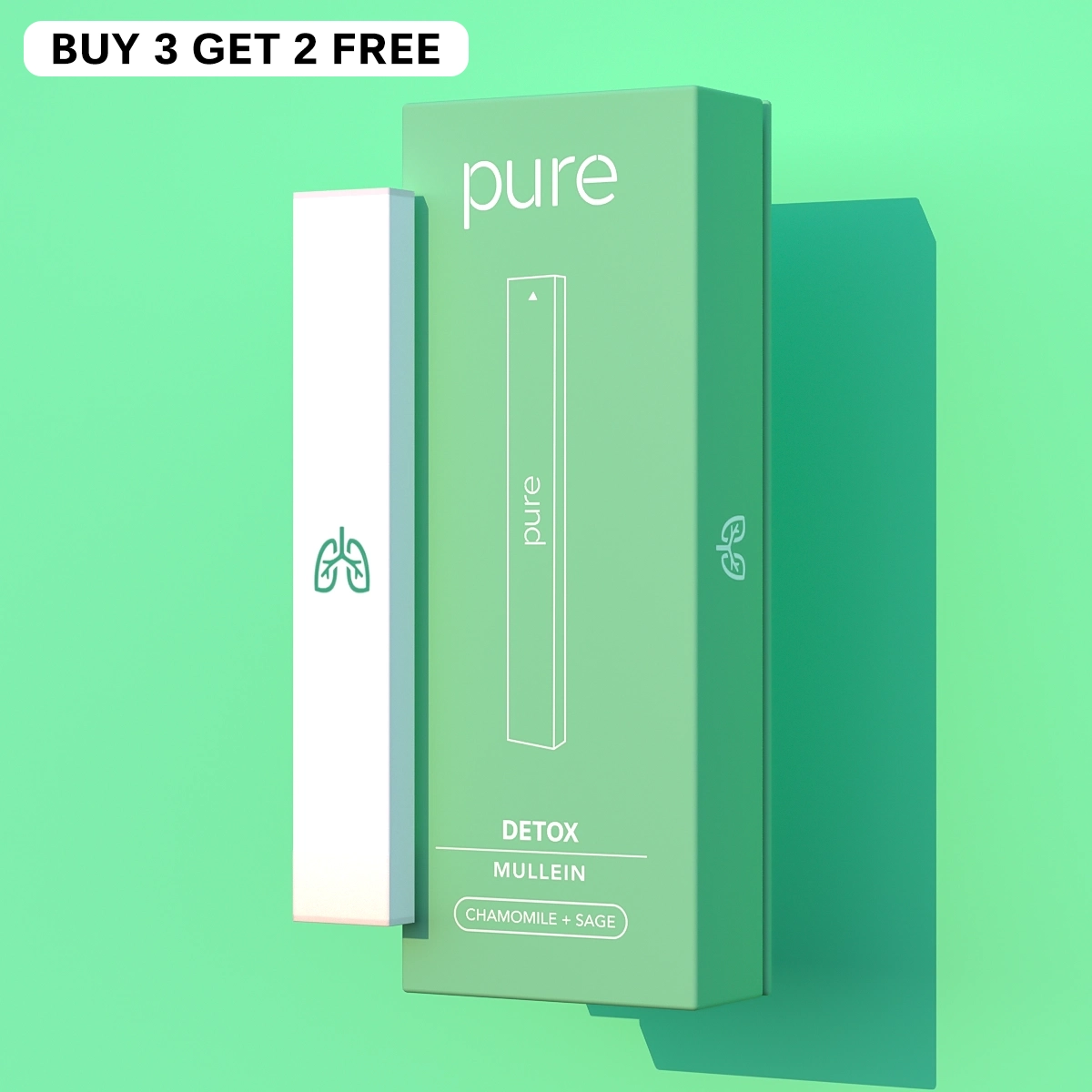 Detox Diffuser - Mullein vape- 400 Puffs - Pure Bar Vape Shop