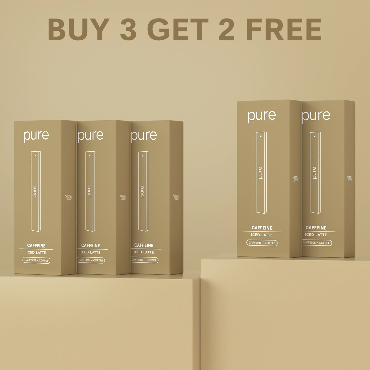 Caffeine Diffuser - Iced Latte - 400 Puffs -Pure Diffuser vape Shop