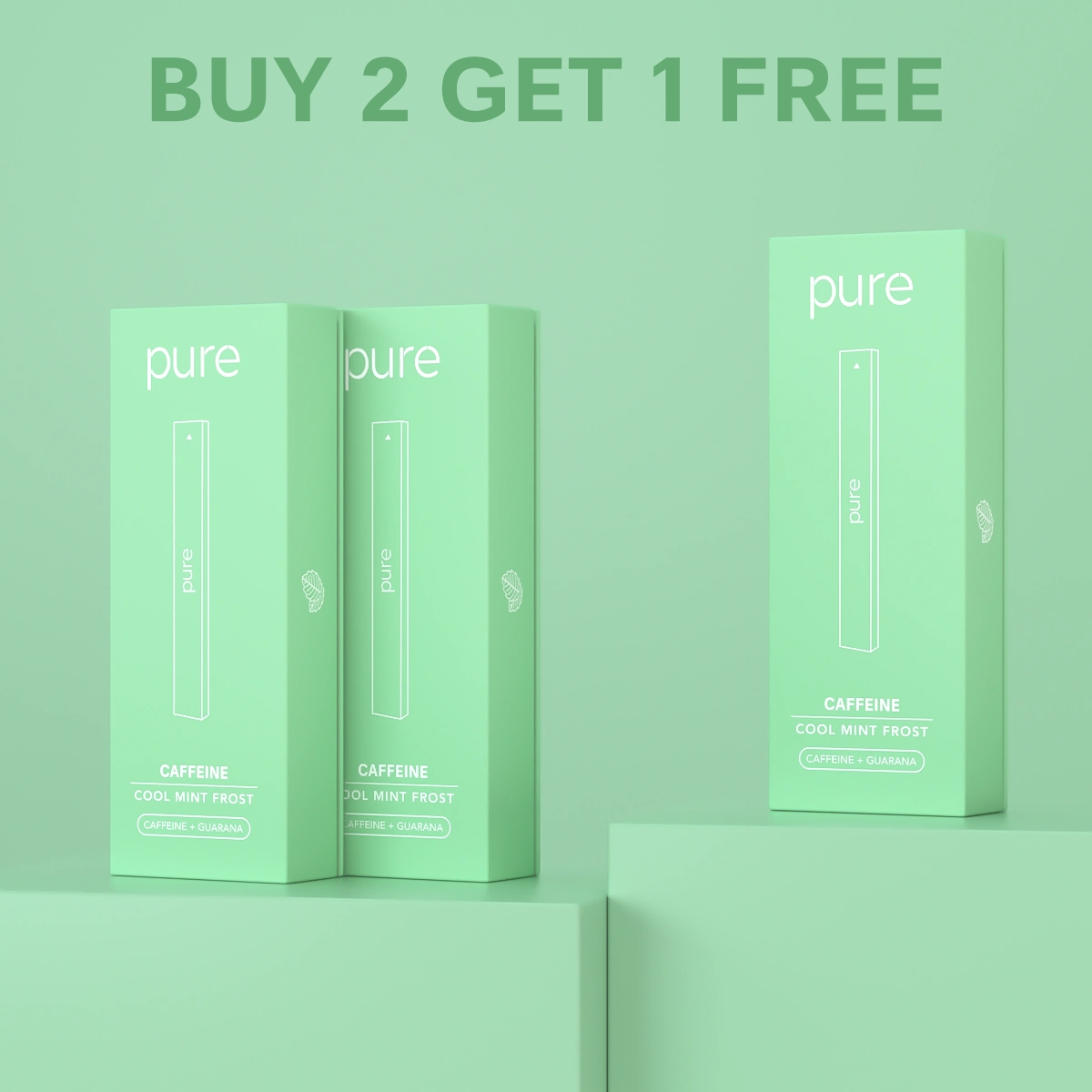 Caffeine Diffuser - Cool Mint Frost - 400 Puffs -Pure Diffuser vape Shop