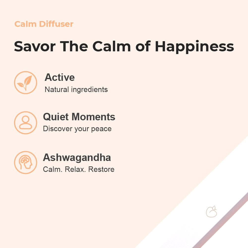 Calm Diffuser - Peach Cream - 400 Puffs -Pure Diffuser vape Shop