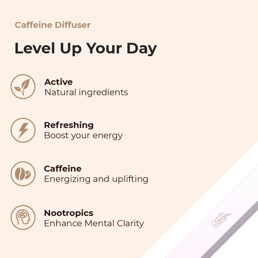 Caffeine Diffuser - Iced Latte - 400 Puffs -Pure Diffuser vape Shop