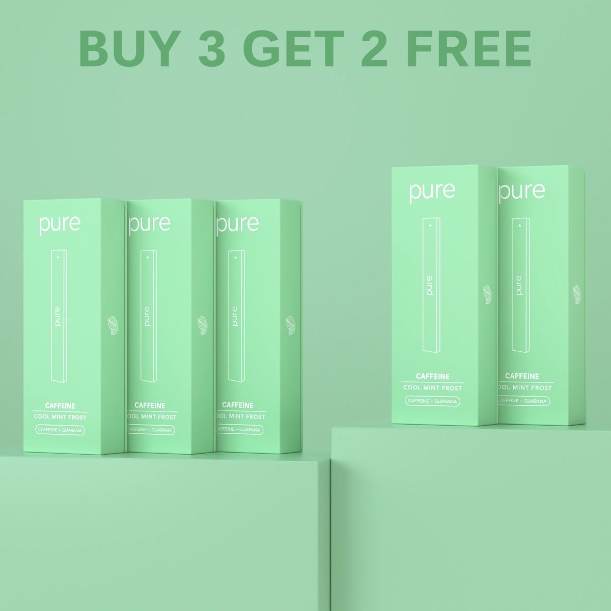 Caffeine Diffuser - Cool Mint Frost - 400 Puffs -Pure Diffuser vape Shop