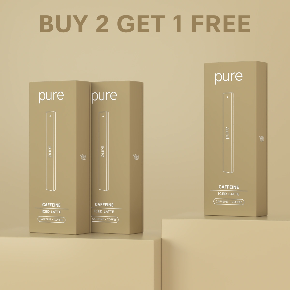 Caffeine Diffuser - Iced Latte - 400 Puffs -Pure Diffuser vape Shop