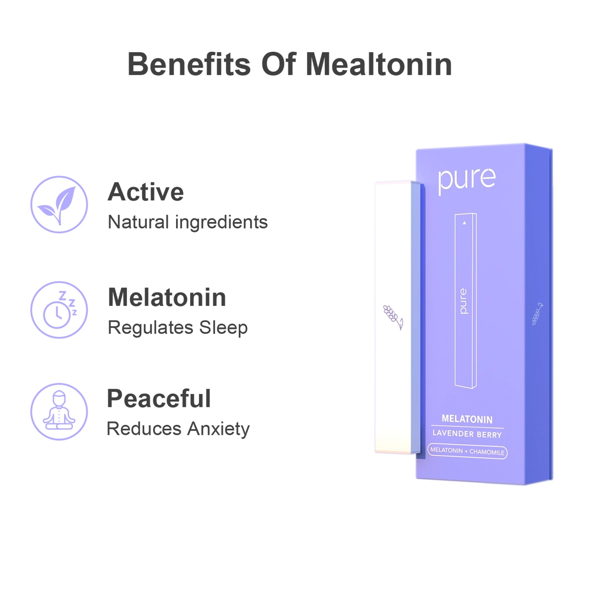 Melatonin Diffuser - Lavender Berry - 400 Puffs -Pure Diffuser vape Shop