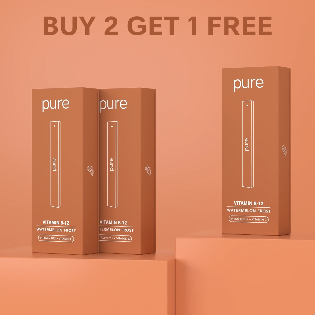 Vitamin B-12 Diffuser - Watermelon Frost - 400 Puffs -Pure Diffuser vape Shop