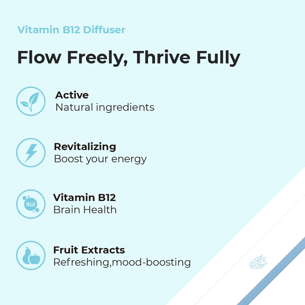 Vitamin B-12 Diffuser - Blue Raspberry - 400 Puffs -Pure Diffuser vape Shop