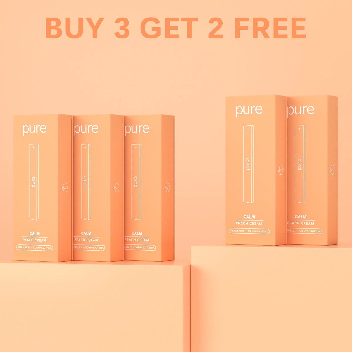 Calm Diffuser - Peach Cream - 400 Puffs -Pure Diffuser vape Shop