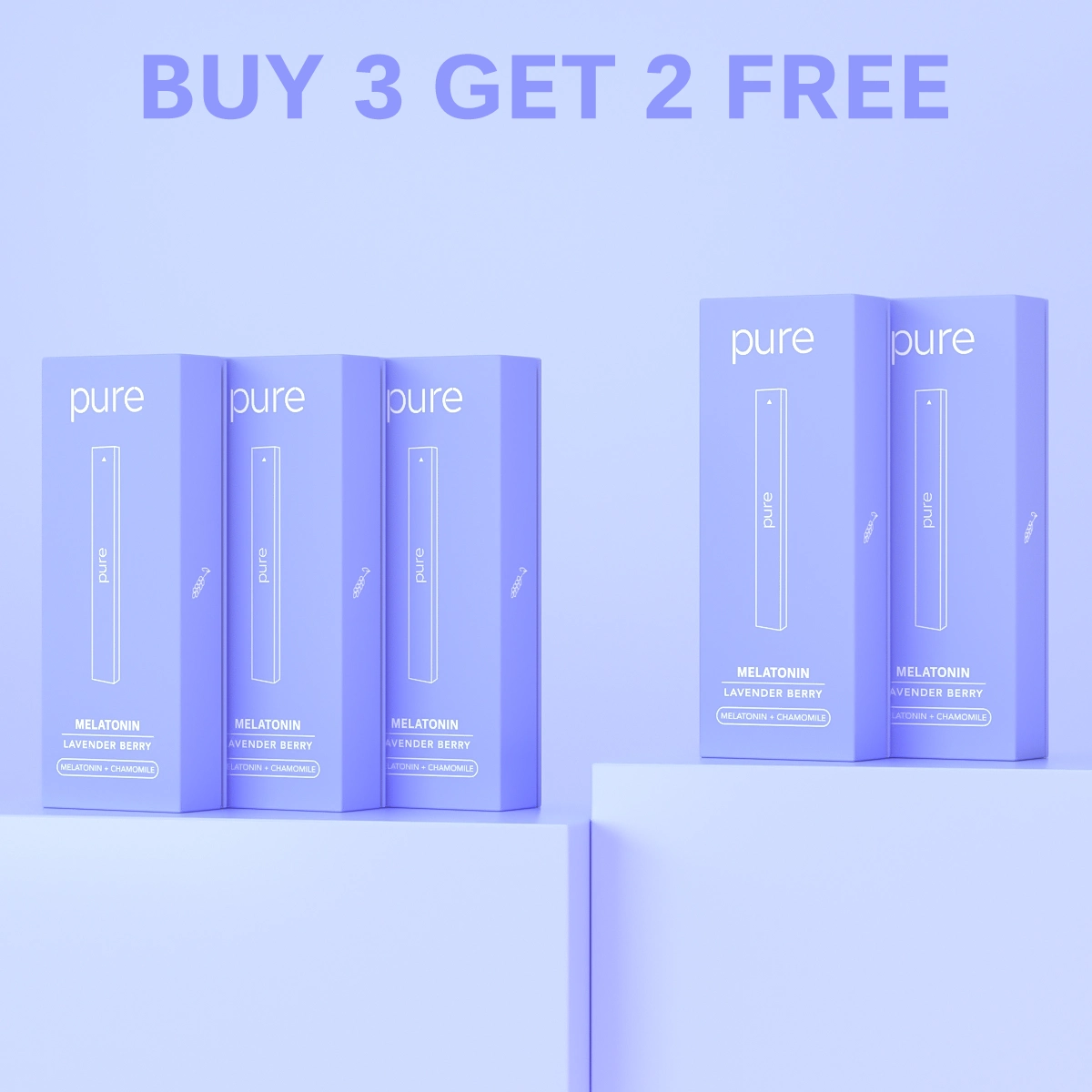 Melatonin Diffuser - Lavender Berry - 400 Puffs -Pure Diffuser vape Shop