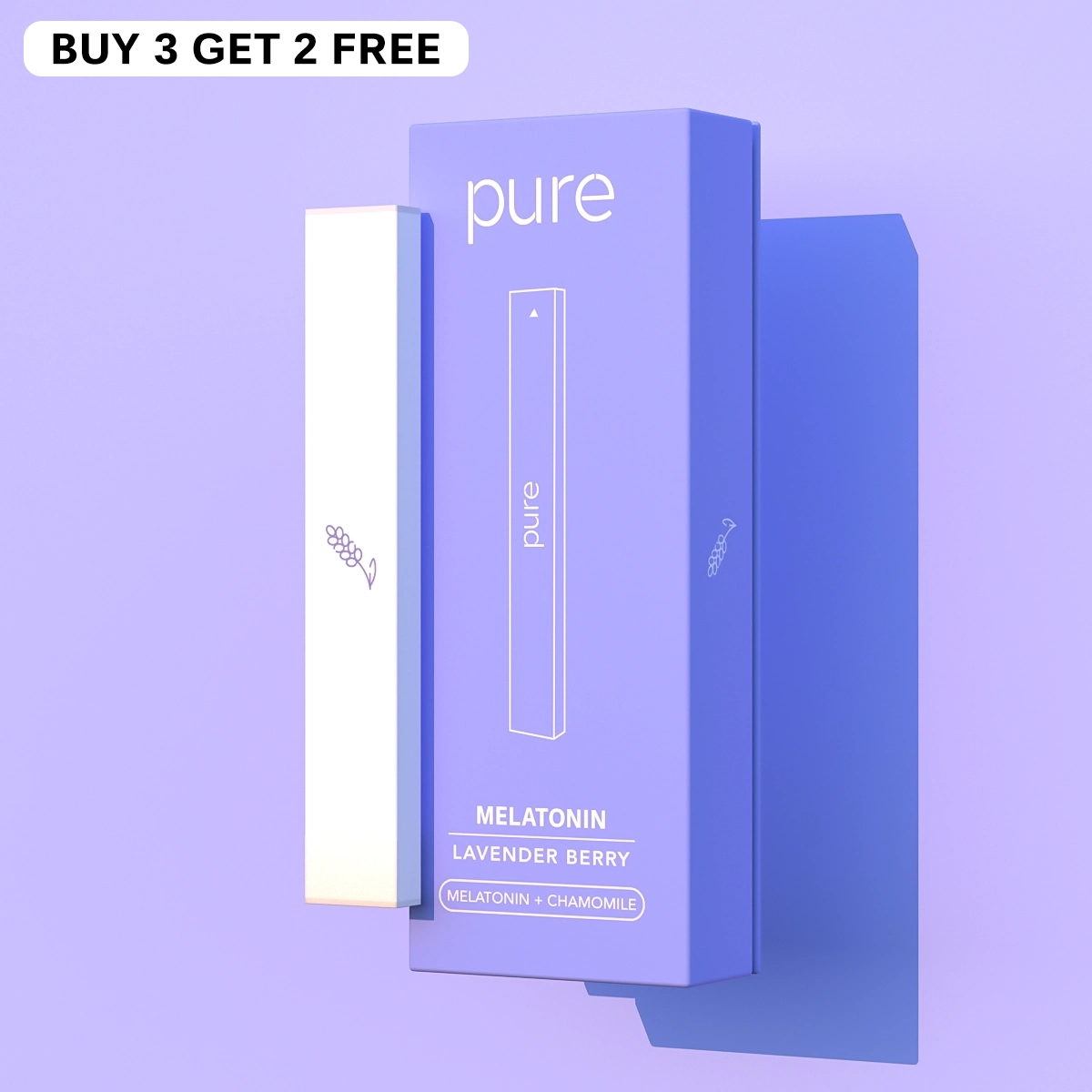 Melatonin Diffuser - Lavender Berry - 400 Puffs