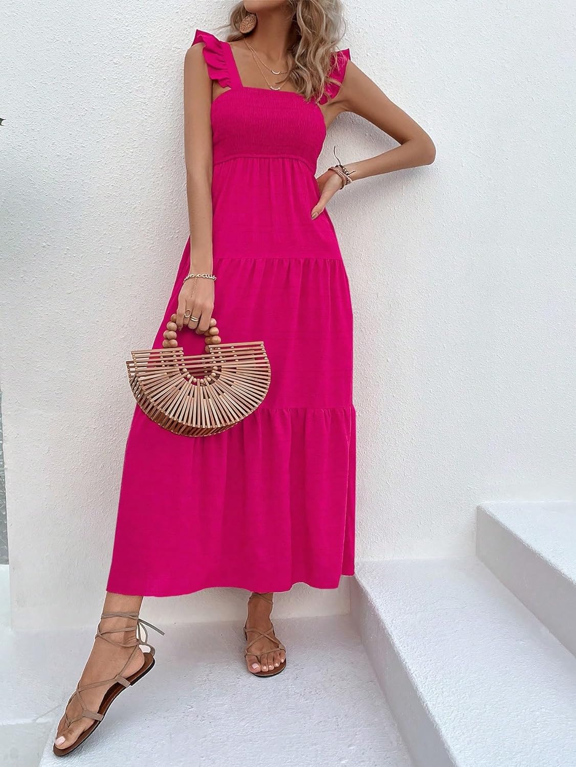 Floral Print Women's Long Dress