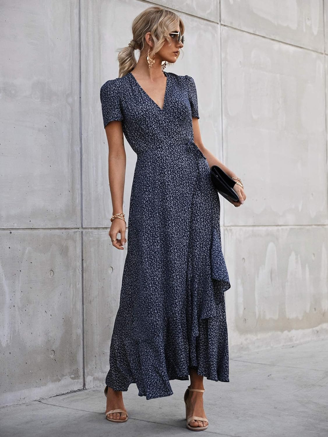 Casual Summer Wrap Dress