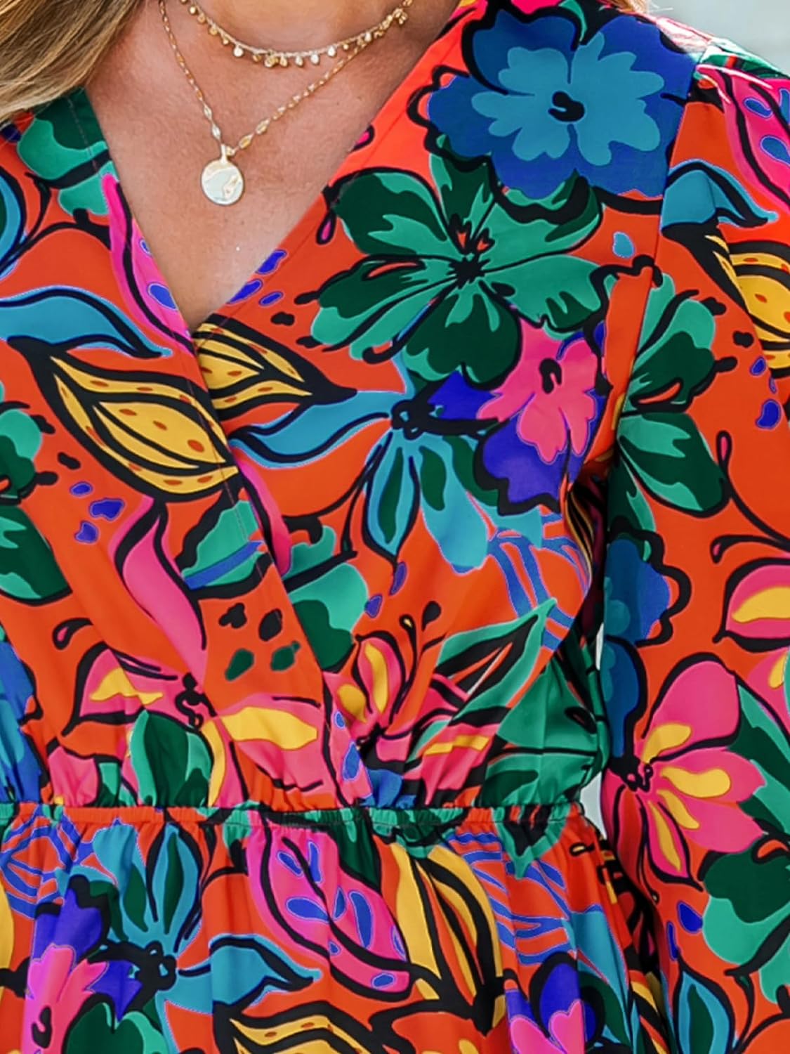 Floral Printed Chiffon Dress