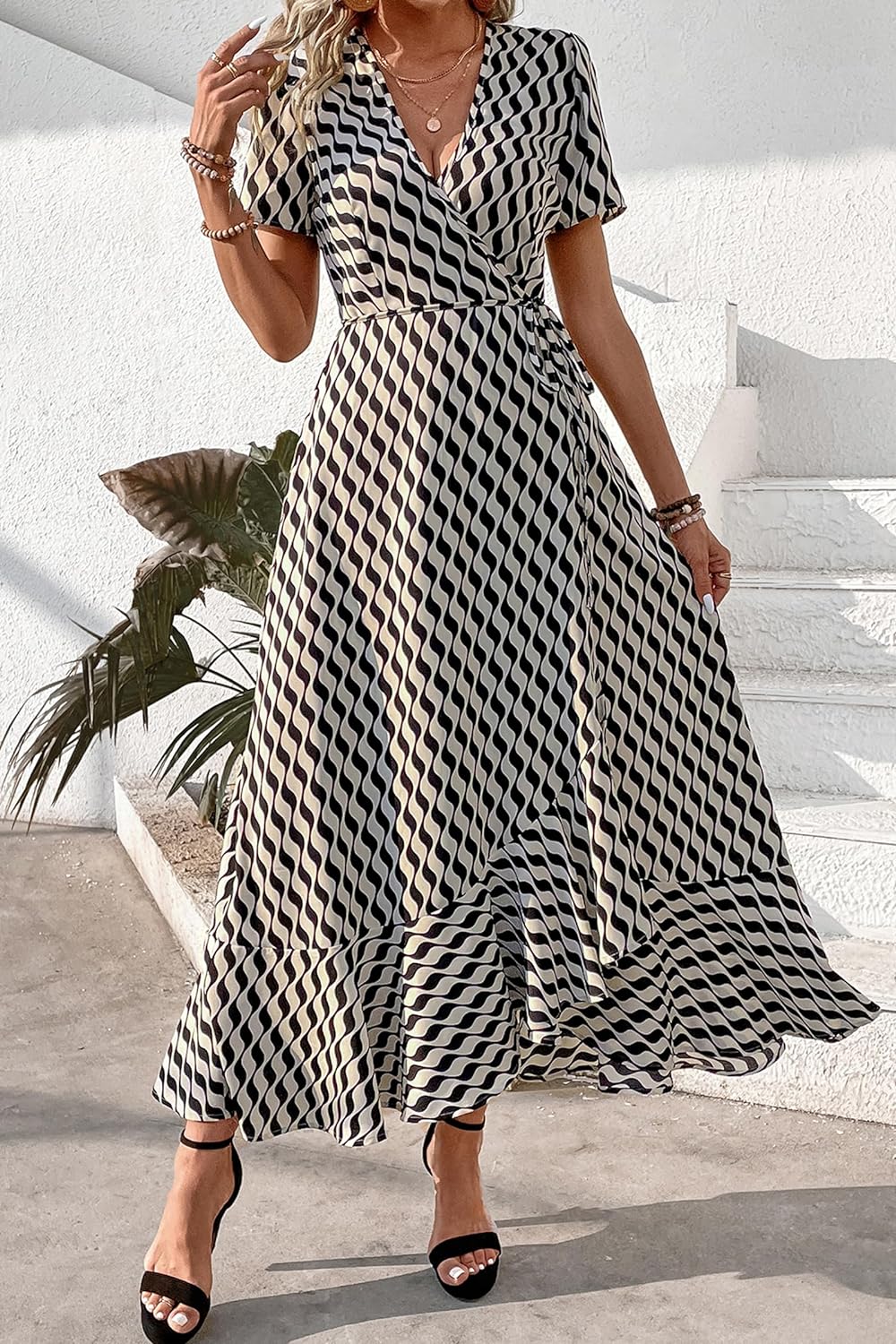 Casual Summer Wrap Dress