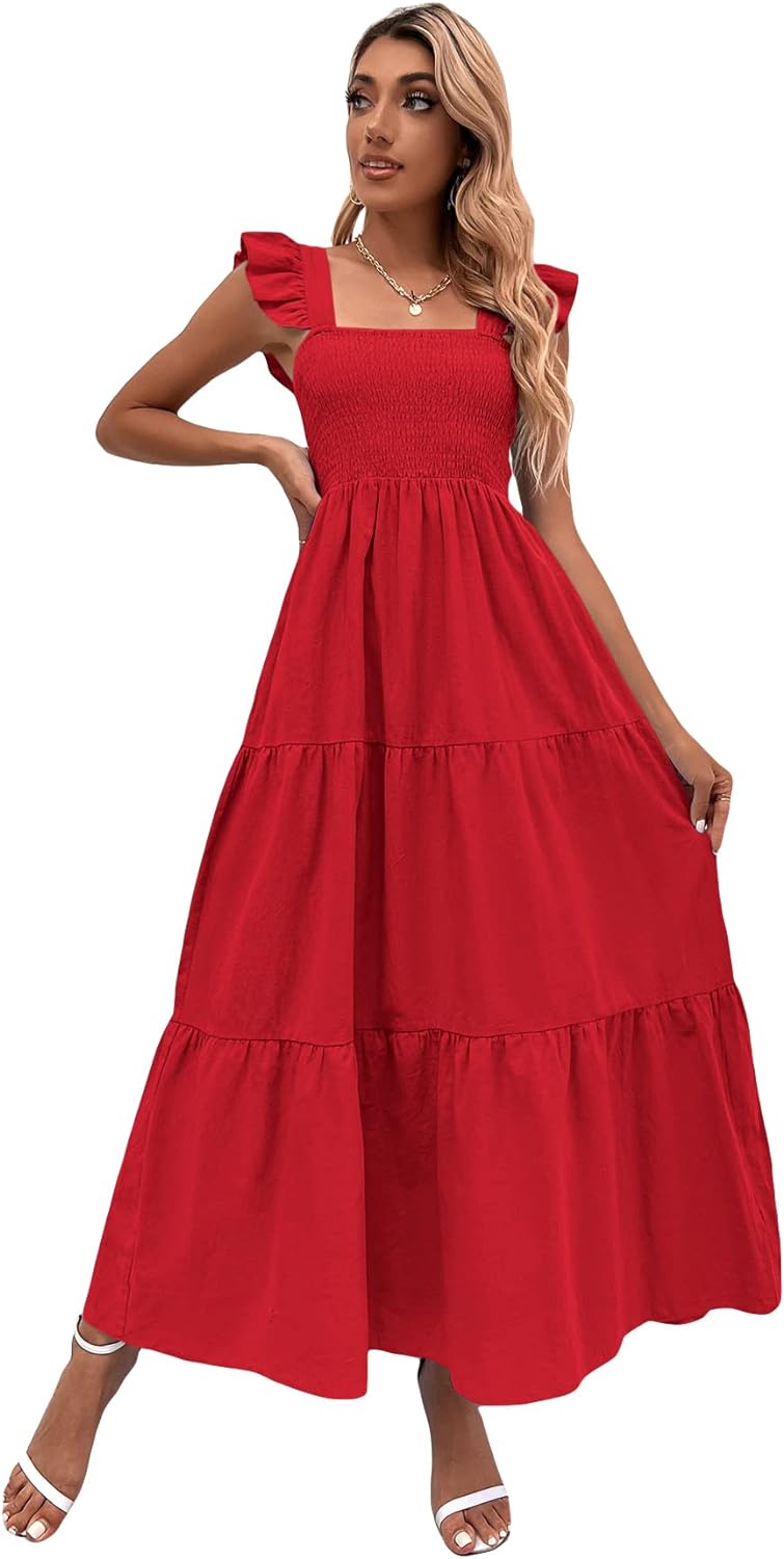 Floral Print Women's Long Dress