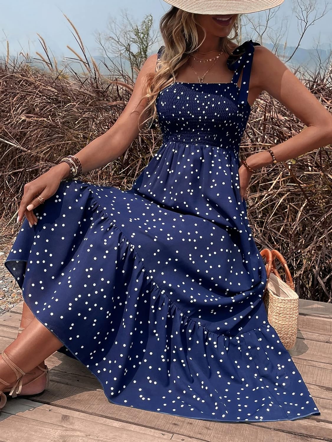 Floral Print Women's Long Dress