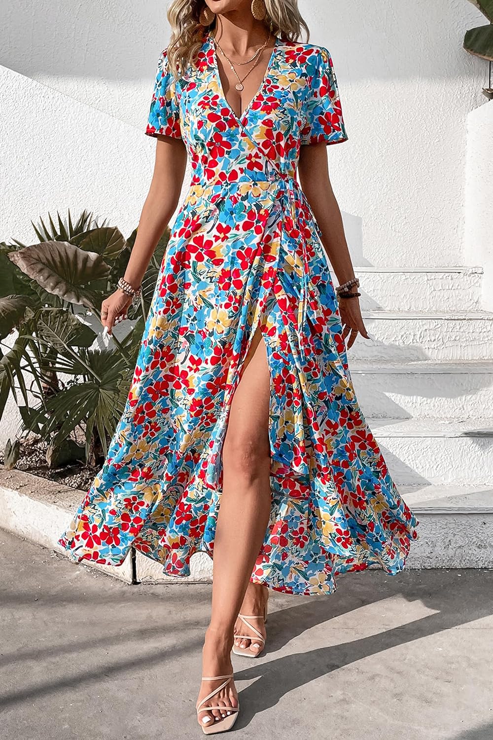 Casual Summer Wrap Dress