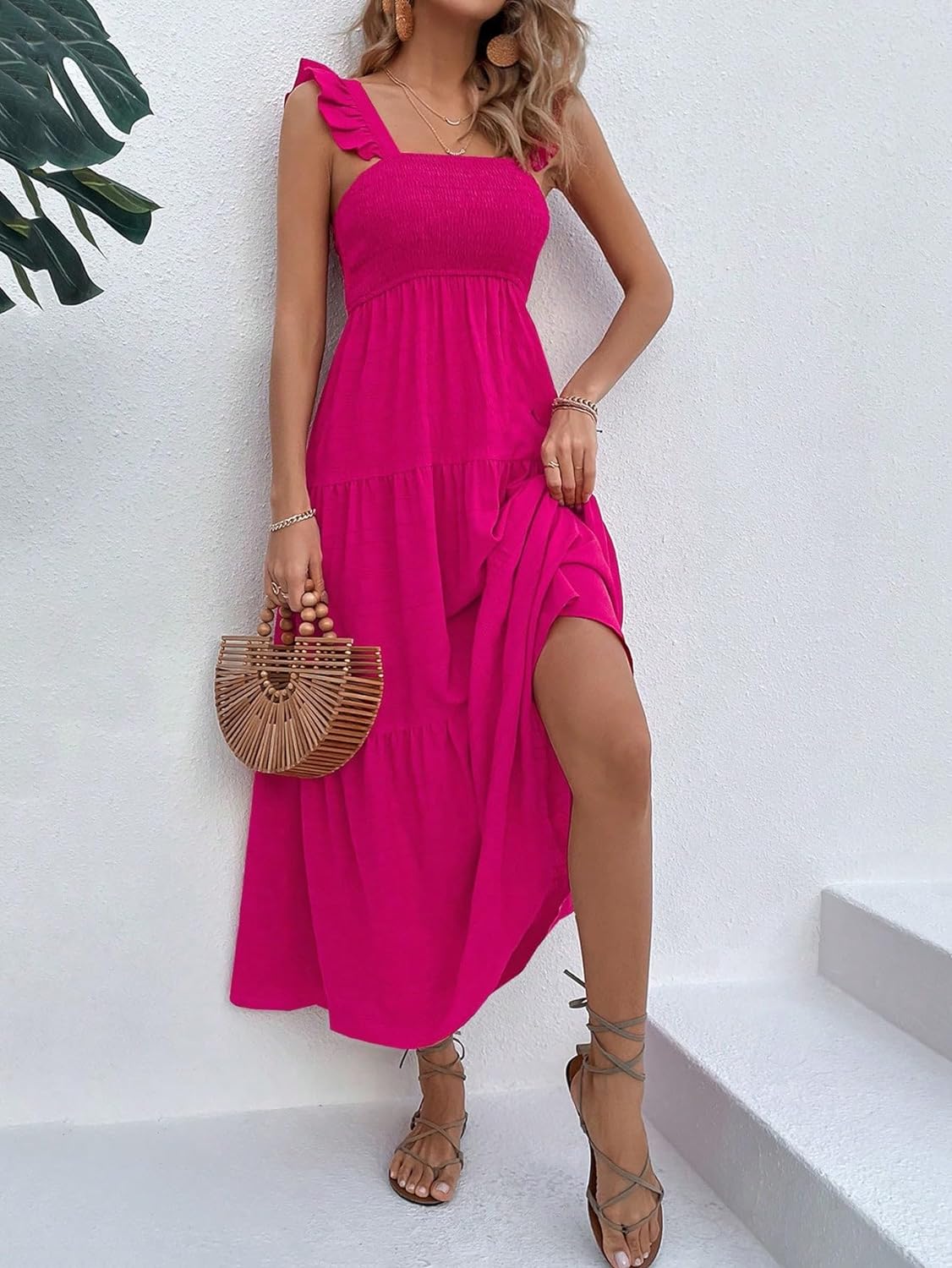 Floral Print Women's Long Dress