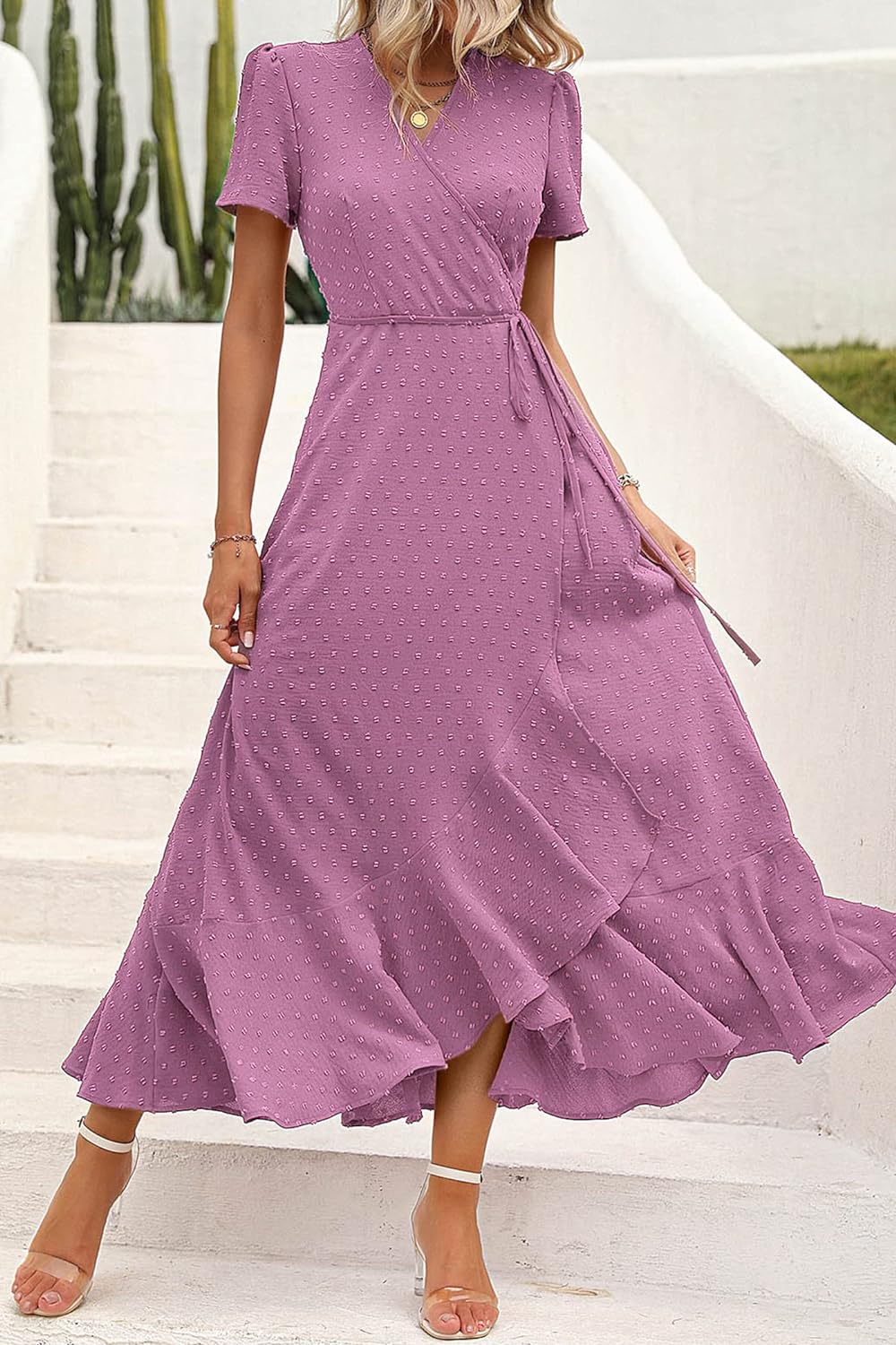 Casual Summer Wrap Dress