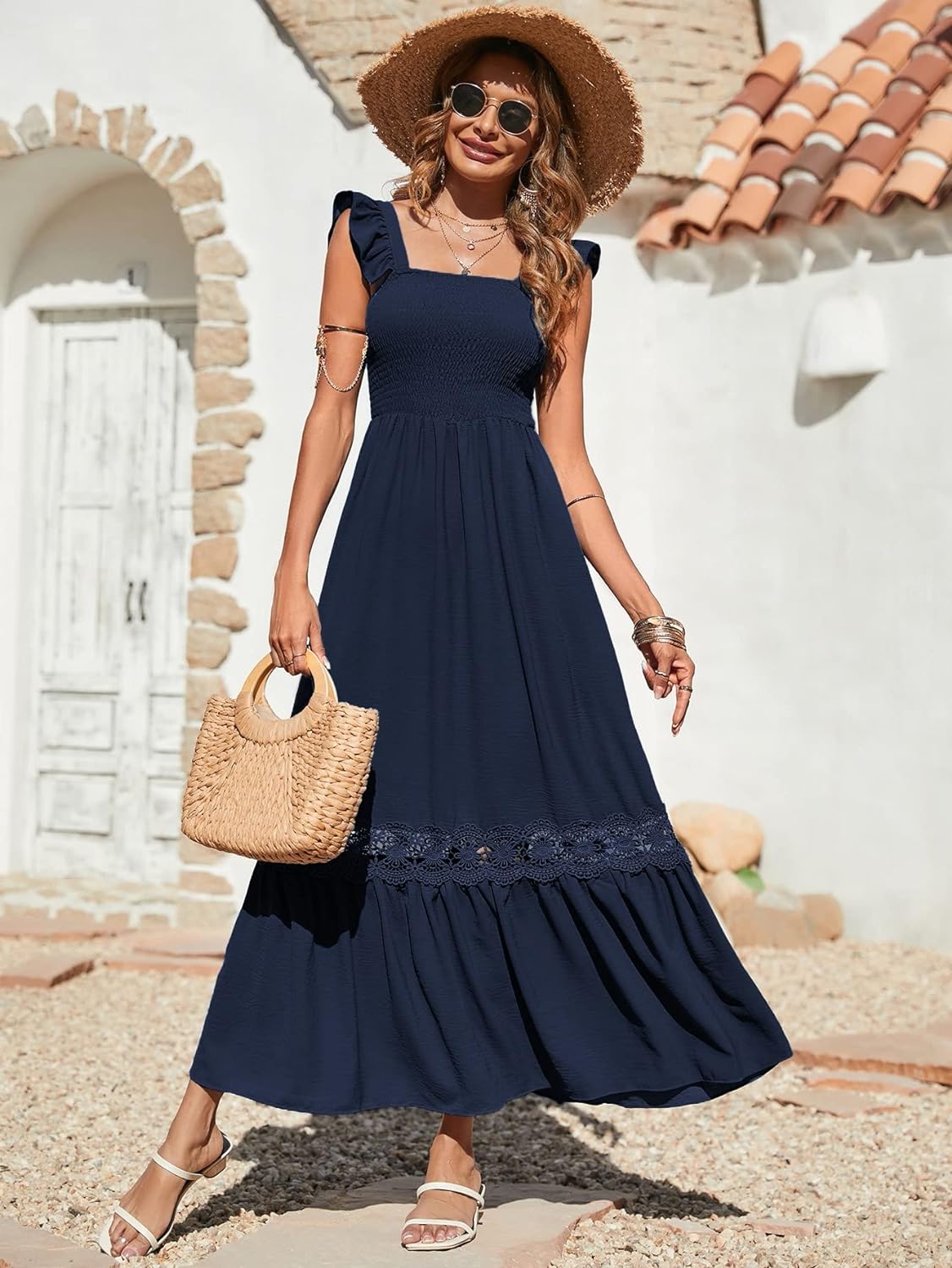 Floral Print Women's Long Dress