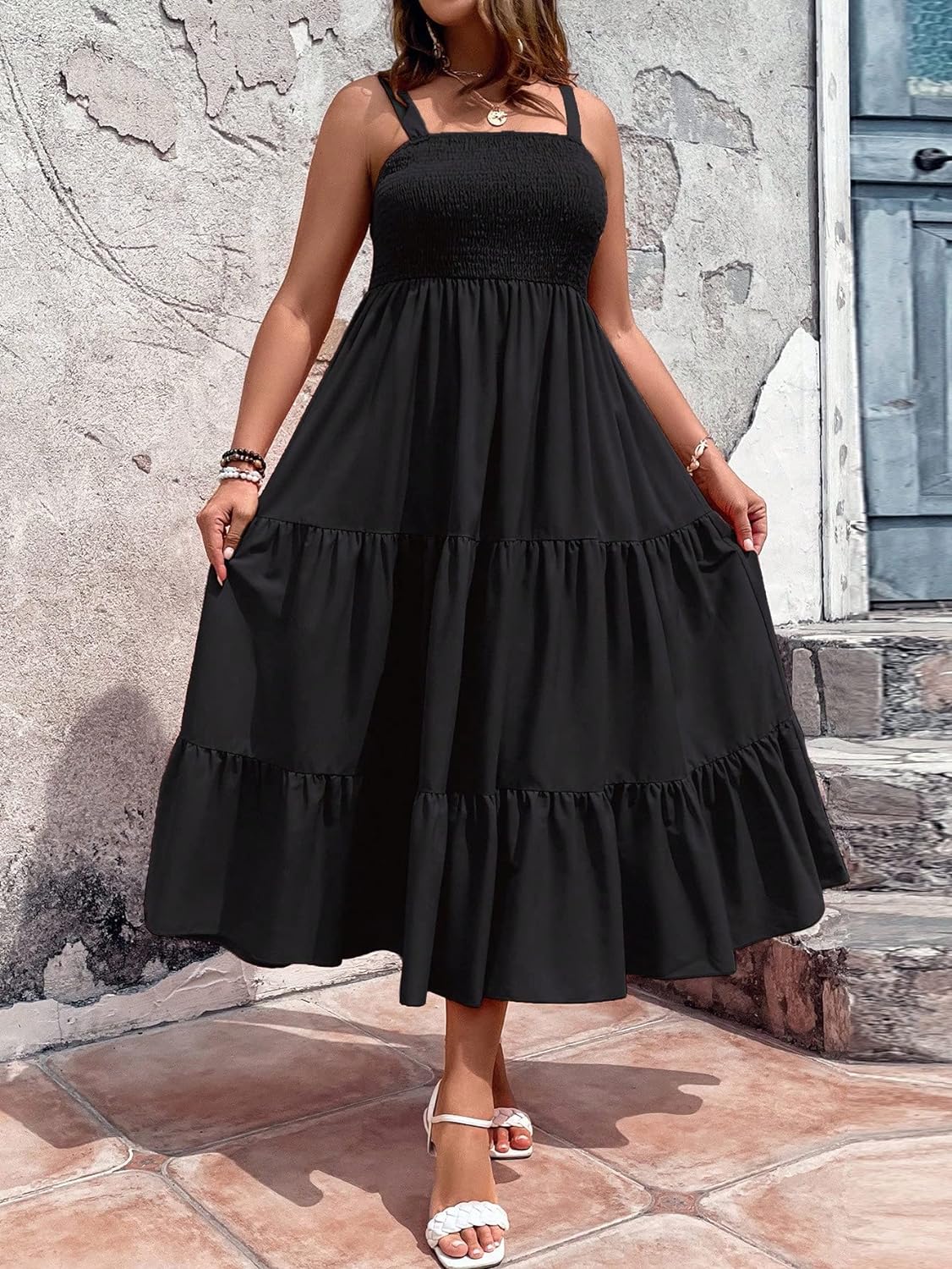 Floral Print Women's Long Dress