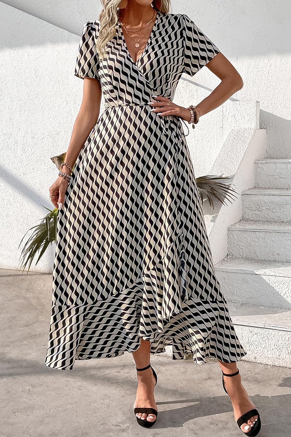 Casual Summer Wrap Dress