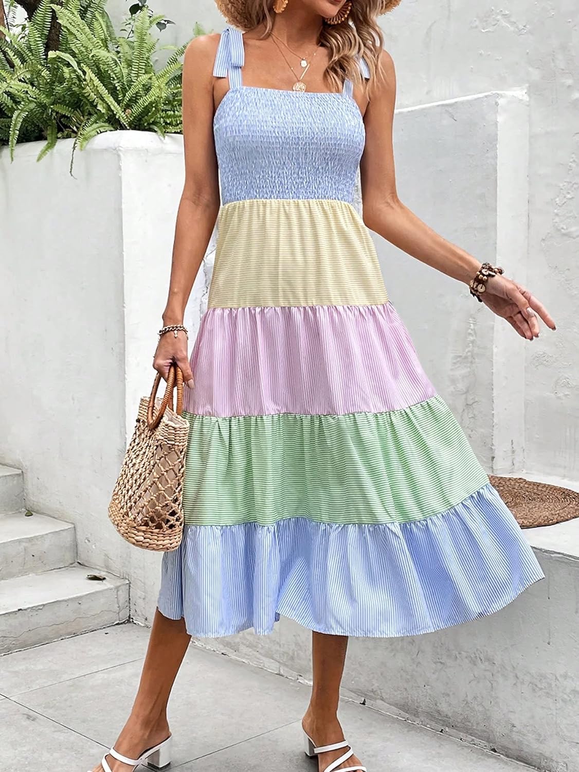 Floral Print Women's Long Dress