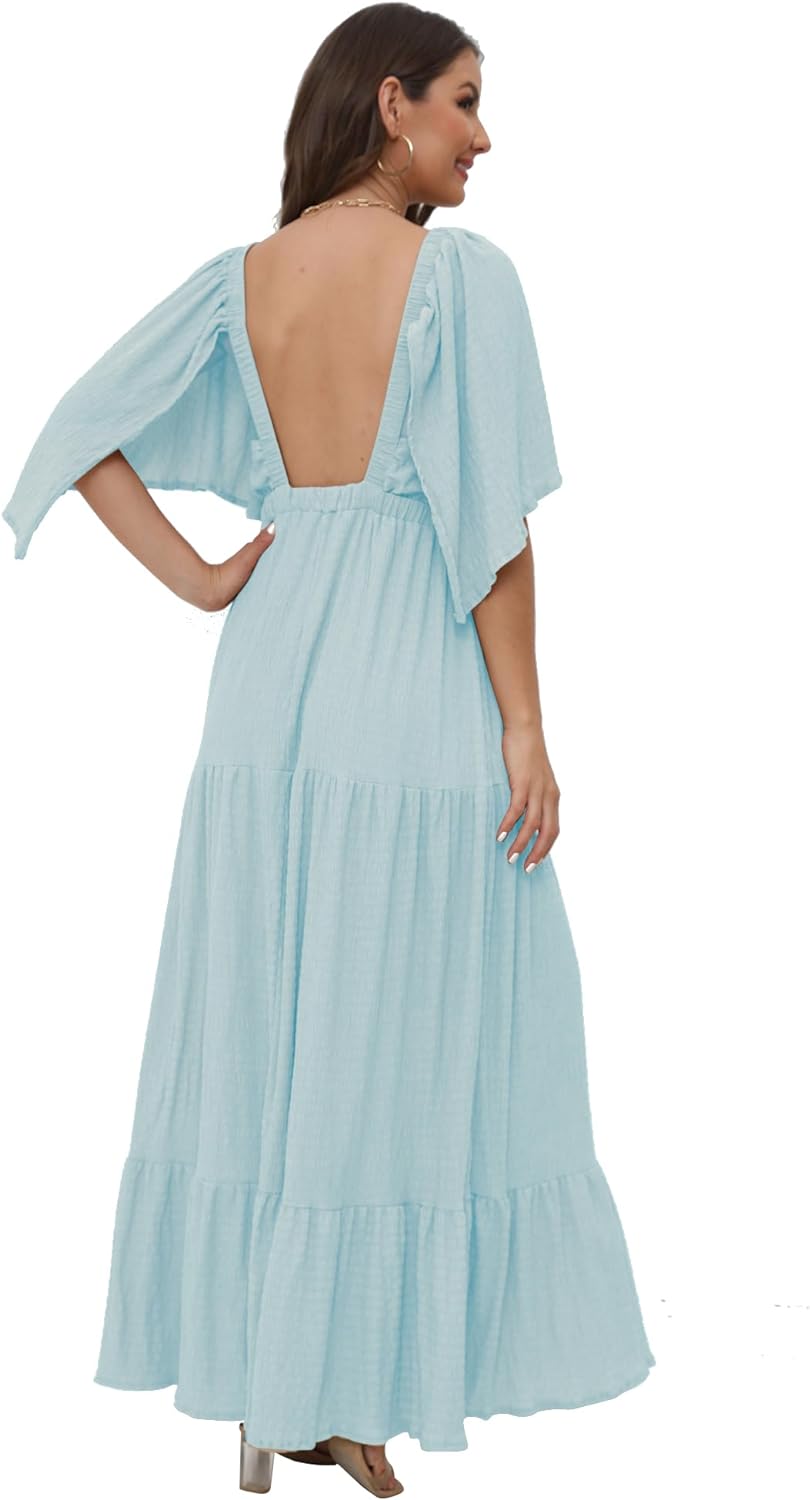 Women's V-Neck Summer Casual Dress