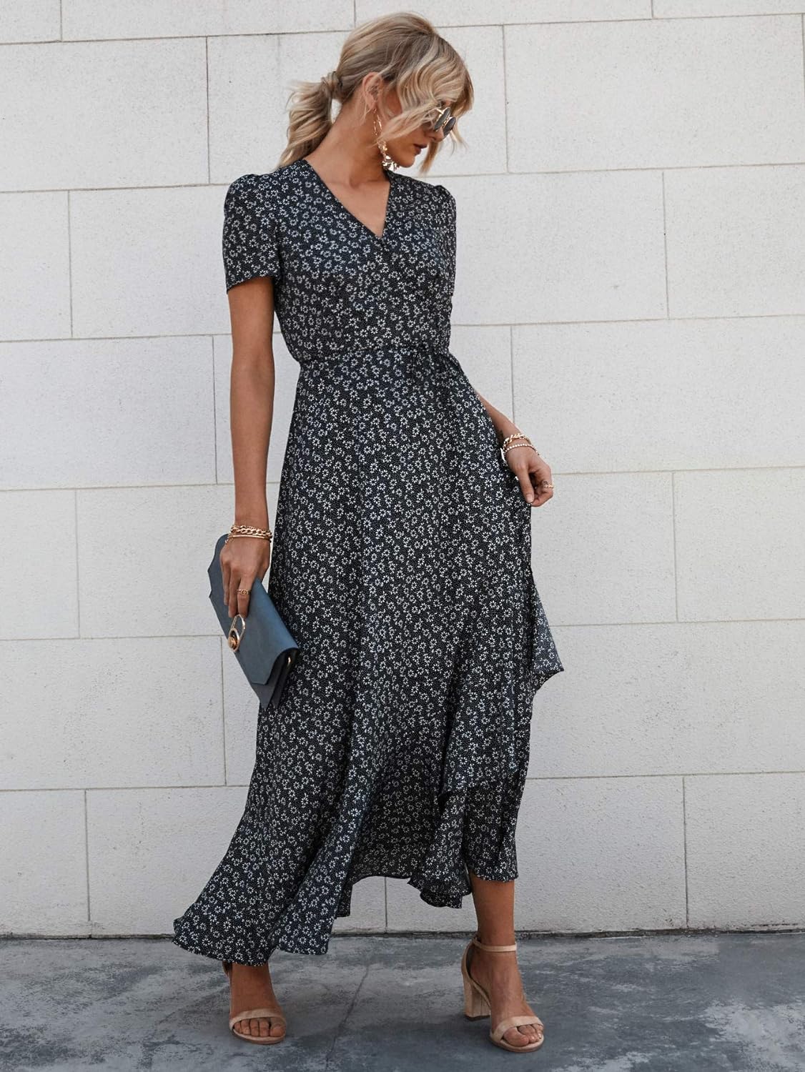Casual Summer Wrap Dress