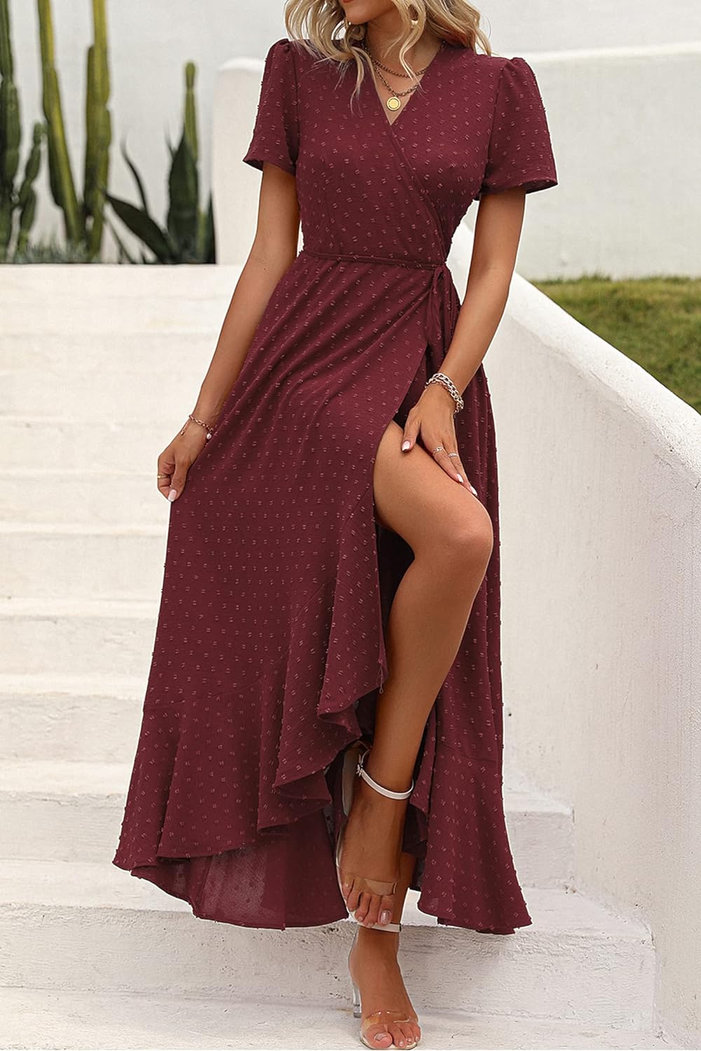 Casual Summer Wrap Dress