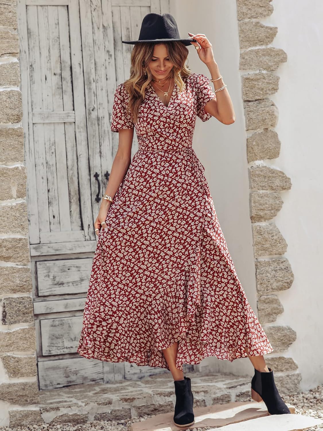 Casual Summer Wrap Dress