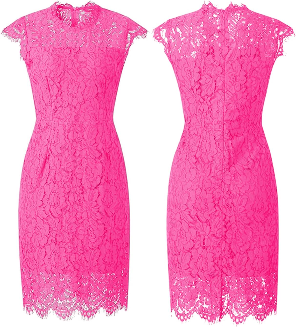 Floral Print Dress with Lace Sleeves for Women