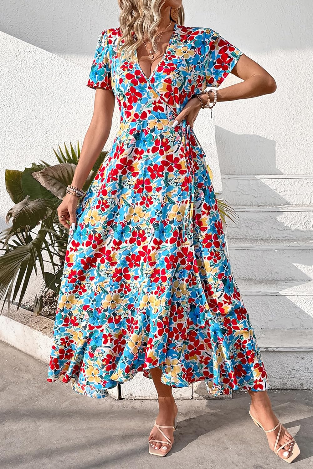 Casual Summer Wrap Dress