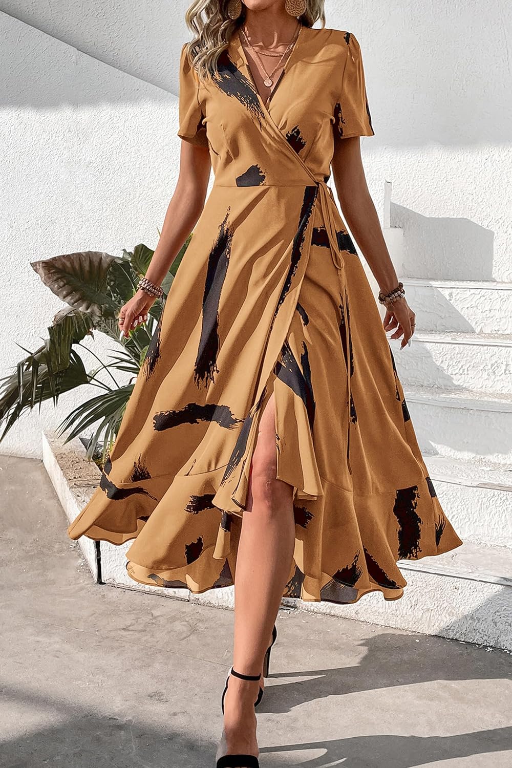 Casual Summer Wrap Dress