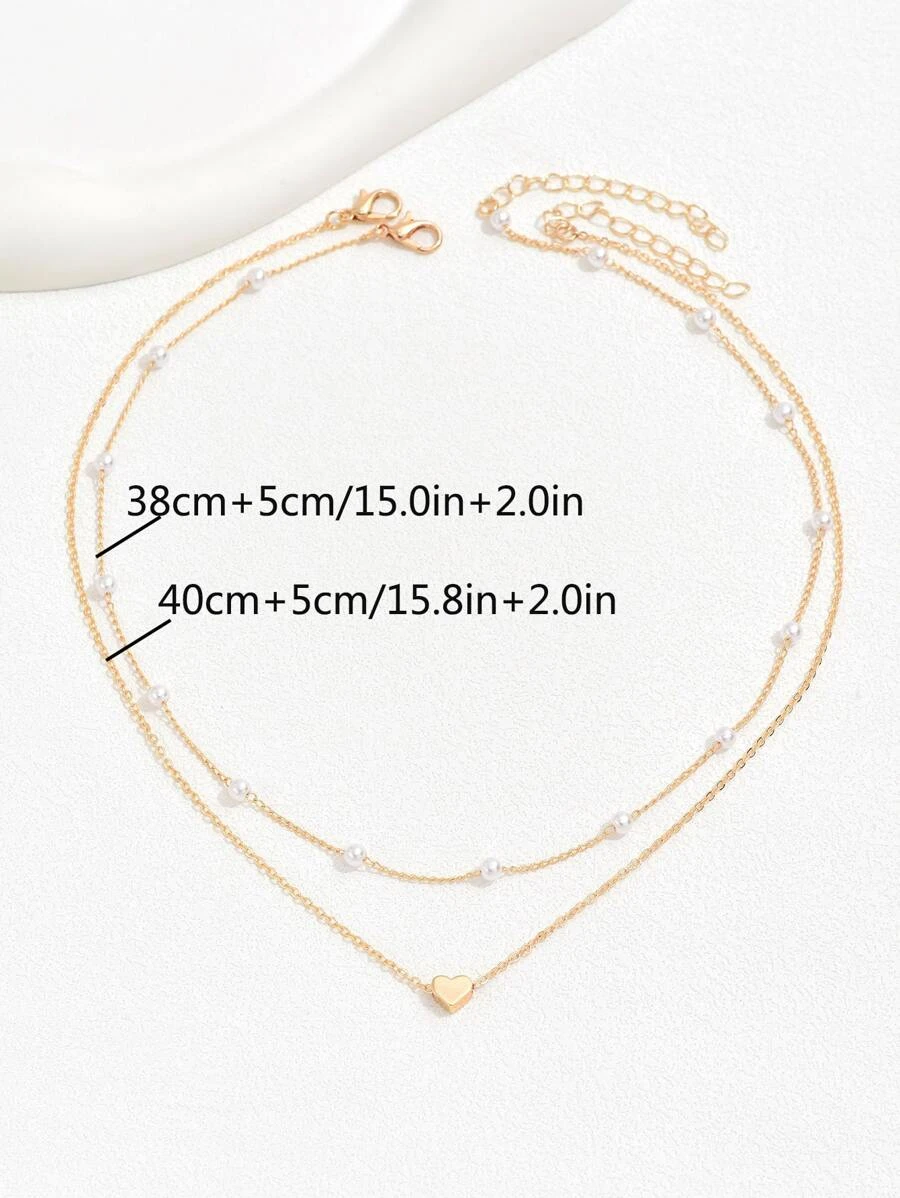2pcs/Set Elegant 2 Design Element Necklace