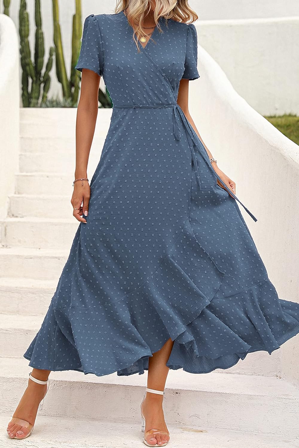 Casual Summer Wrap Dress