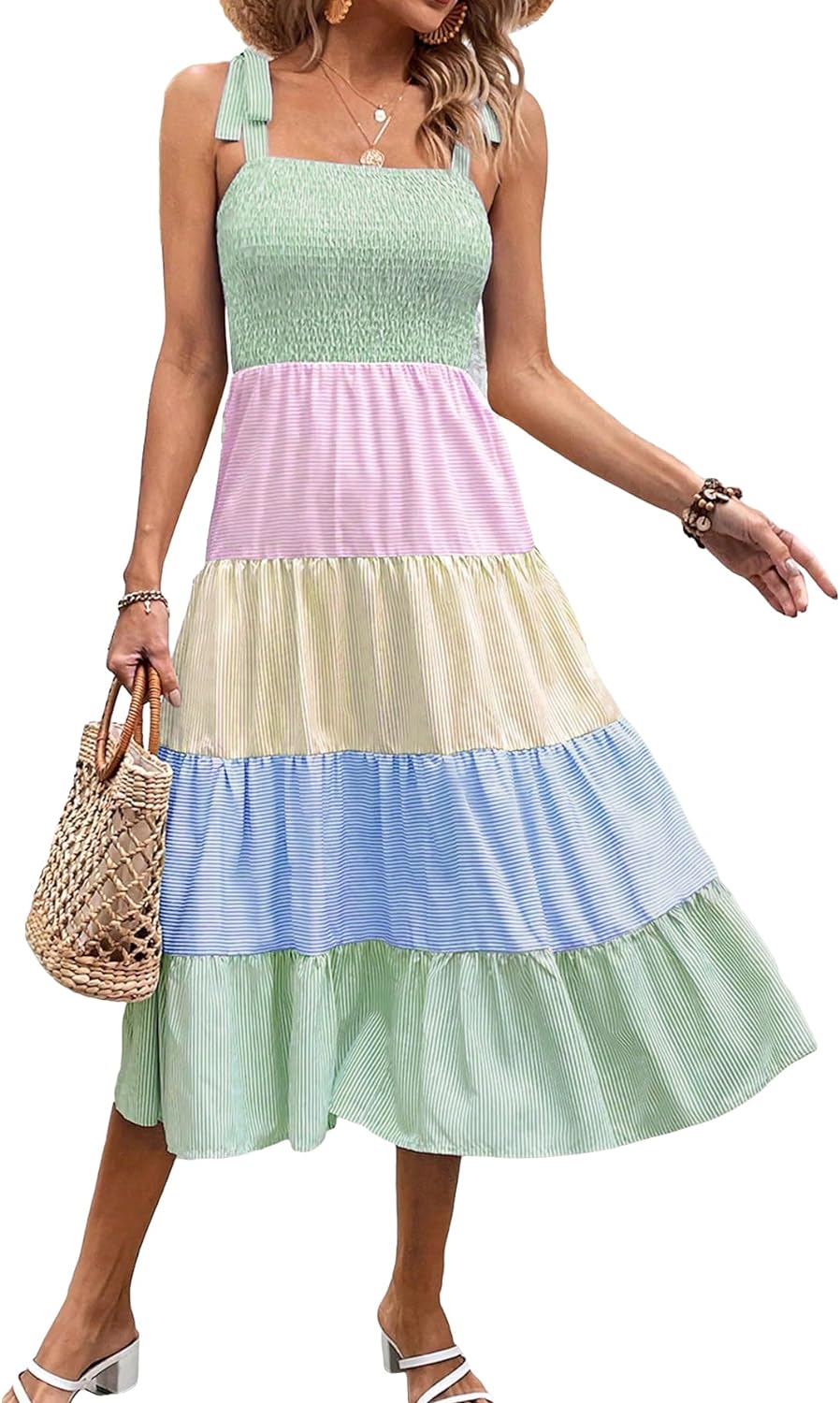 Floral Print Women's Long Dress