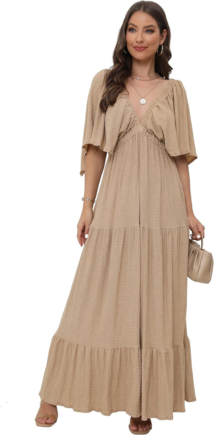 Women's V-Neck Summer Casual Dress