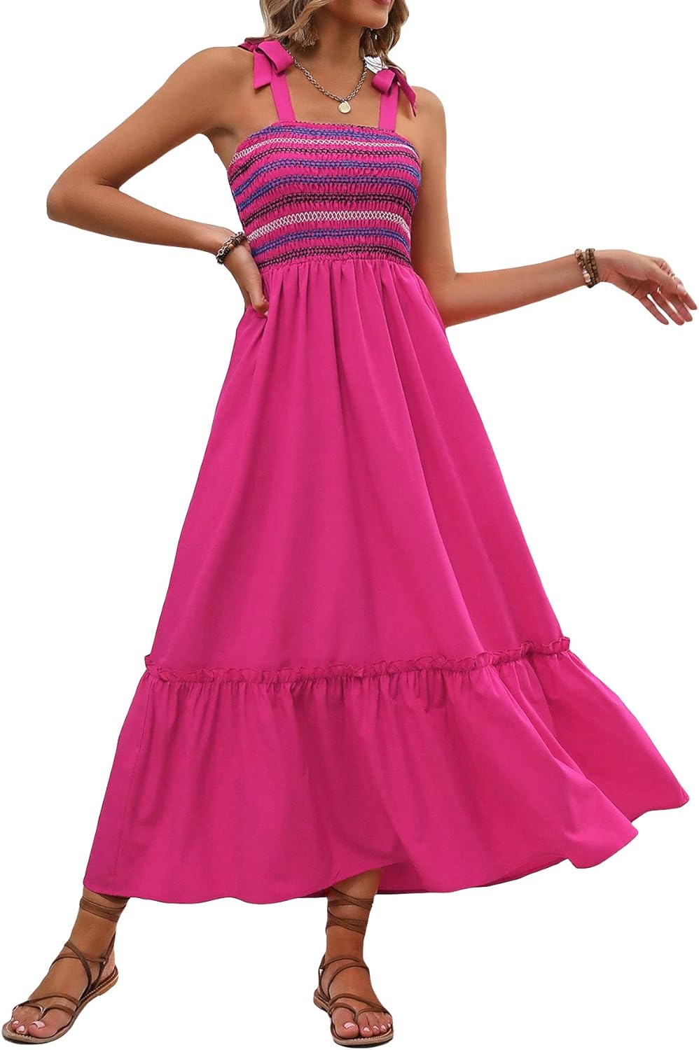 Floral Print Women's Long Dress