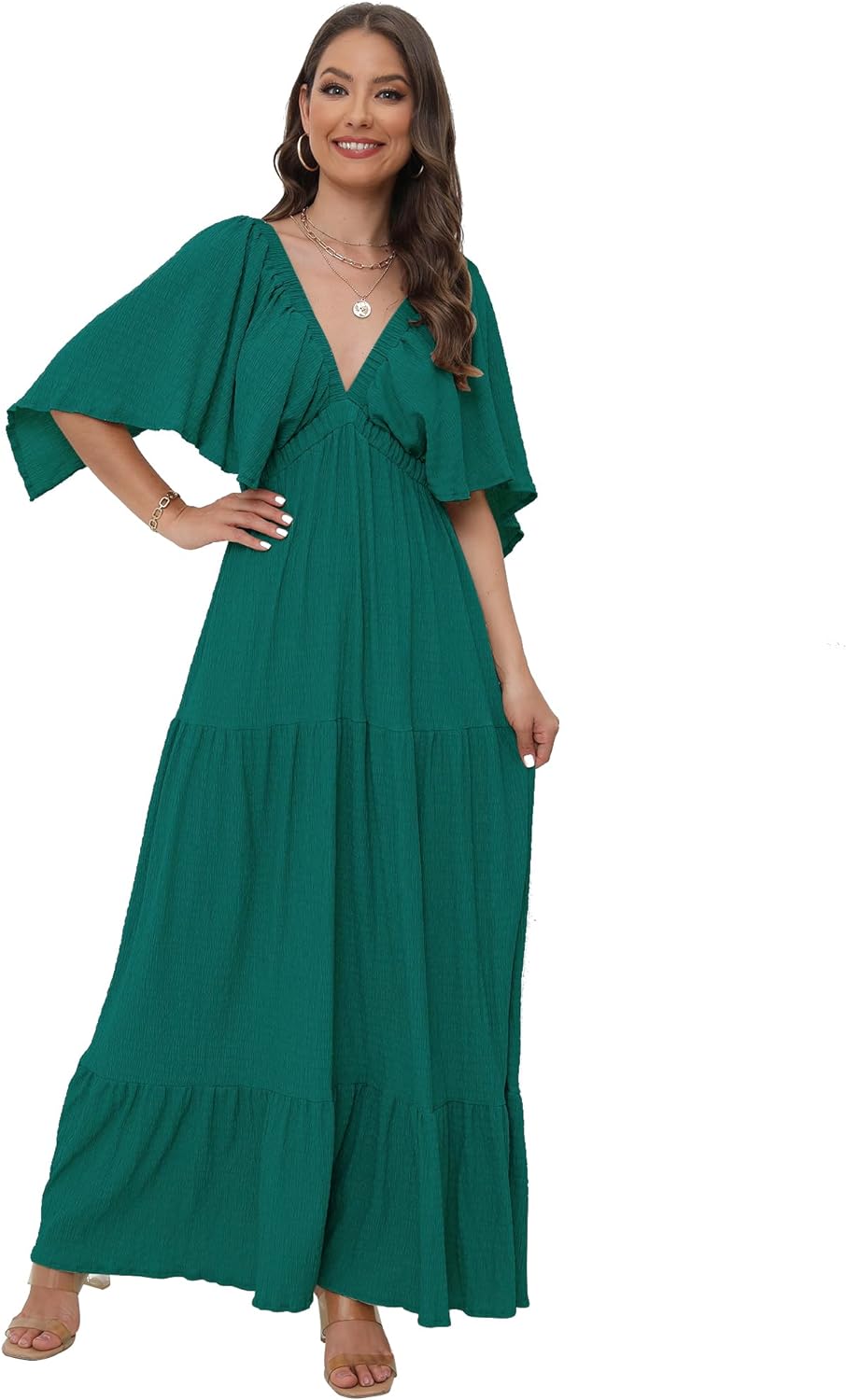 Women's V-Neck Summer Casual Dress