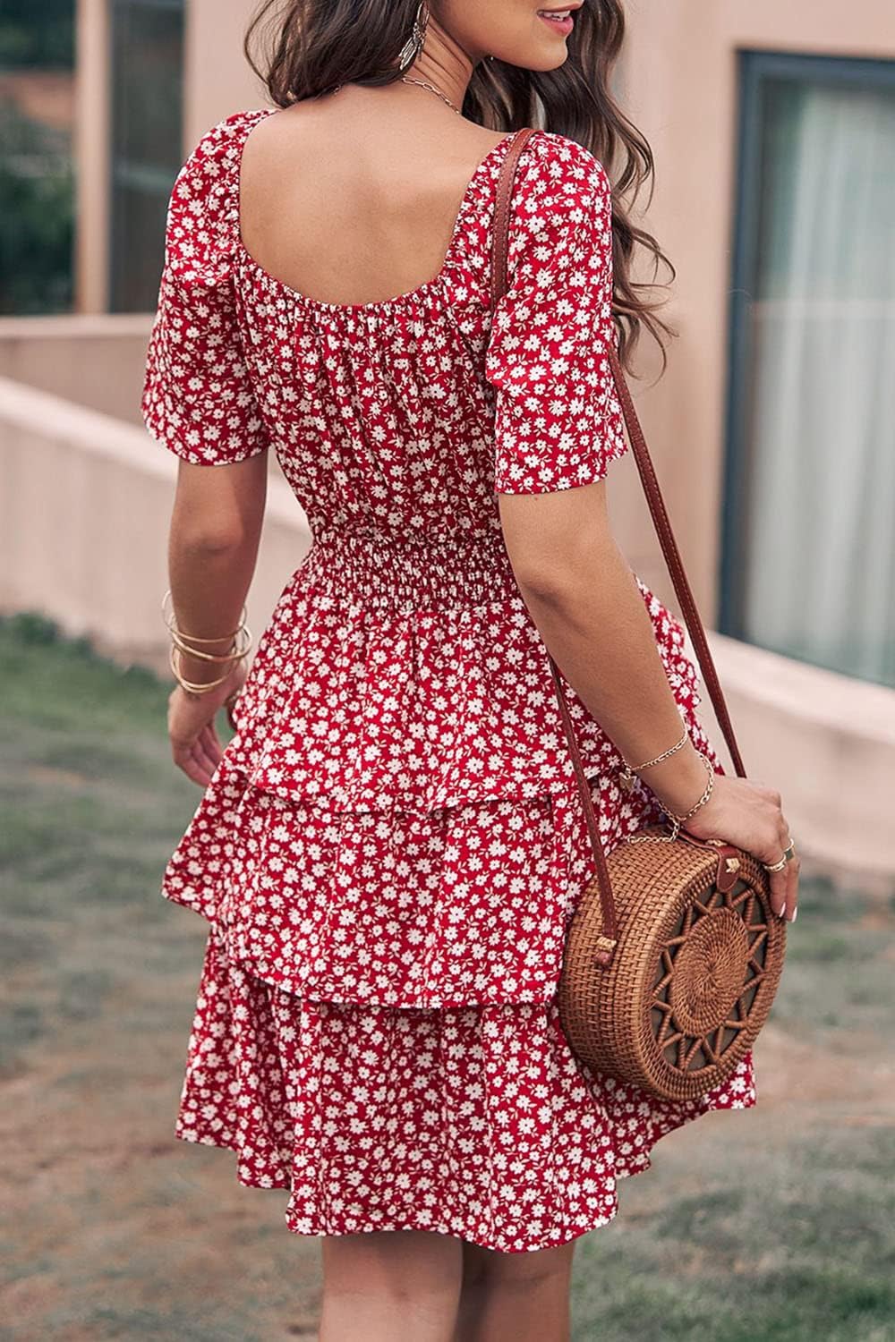 Stylish Printed Summer Short Dress